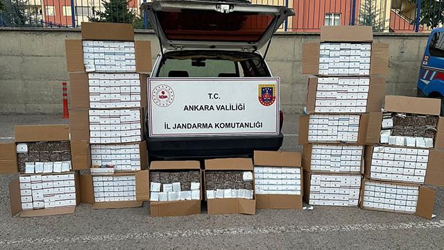 Ankara’da 2 bin 450 adet makaron ele geçirildi