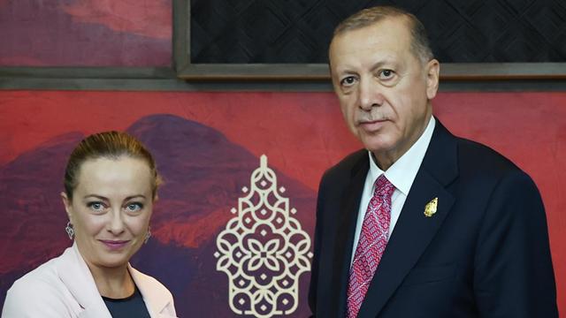 Cumhurbaşkanı Erdoğan, İtalya Başbakanı Meloni’yi kabul etti