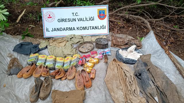 Giresun’da terör örgütünün kullandığı sığınak bulundu