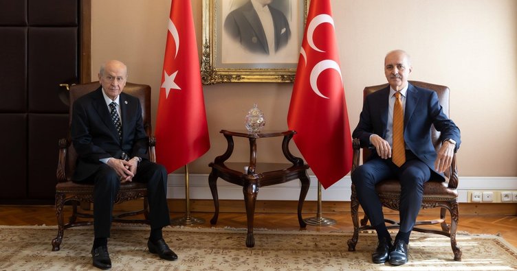 TBMM Başkanı Kurtulmuş, MHP Genel Başkanı Bahçeli’yi ziyaret etti